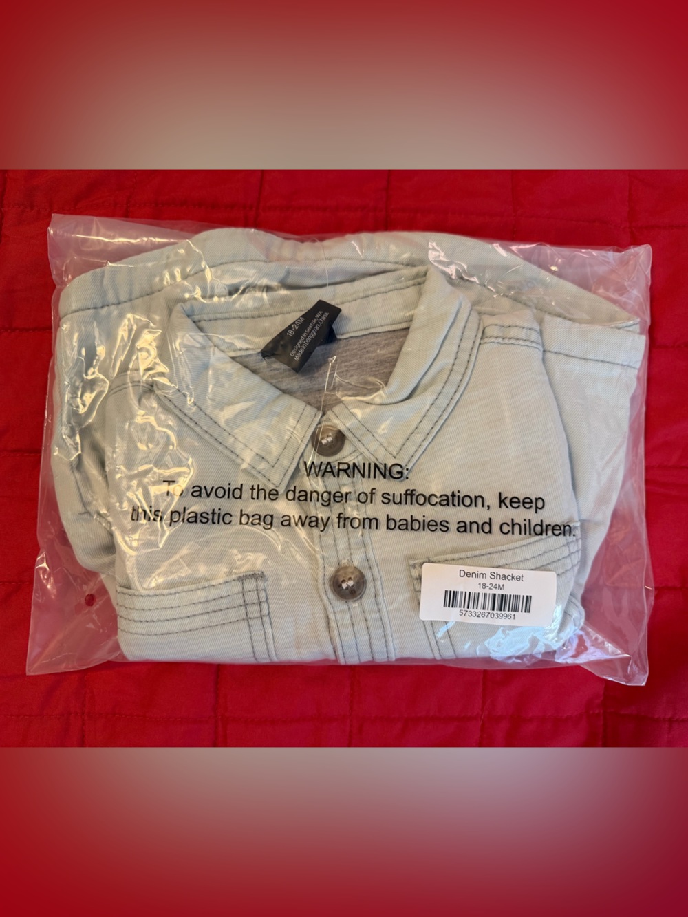 Little Bipsy Light Blue Denim Shacket
